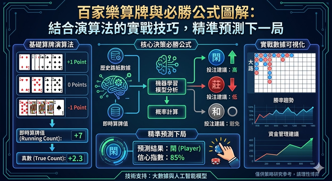百家樂算牌與必勝公式圖解：結合演算法的實戰技巧，精準預測下一局
